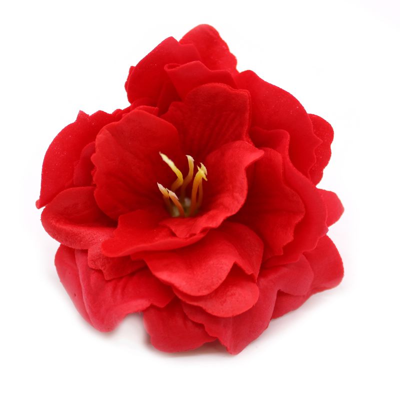 Flor de Jabón Artesanal - Peonía Pequeña - Rojo