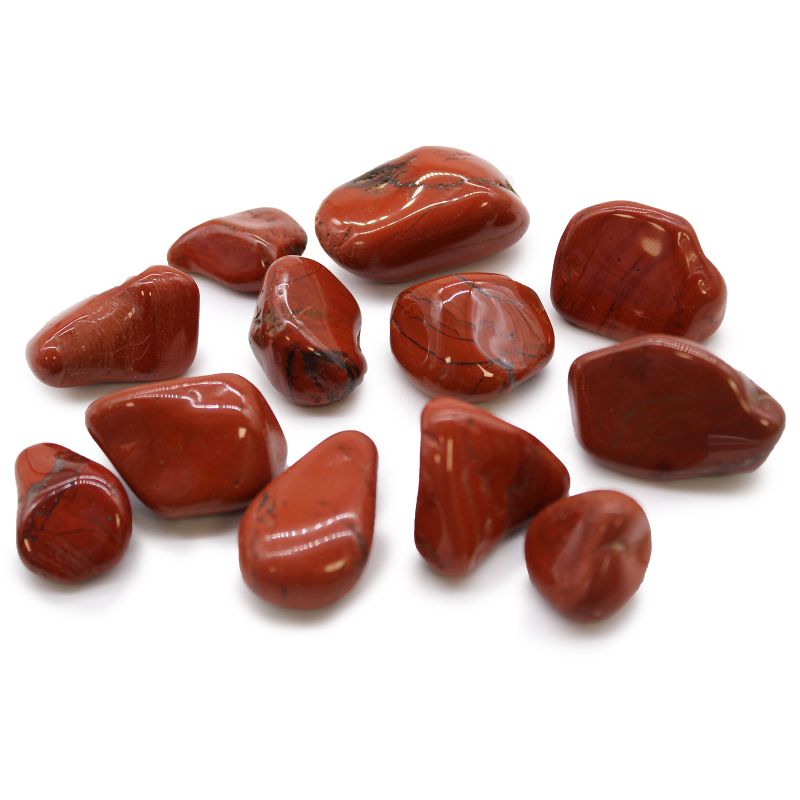 Piedras africanas Medianas - Jaspe - Rojo