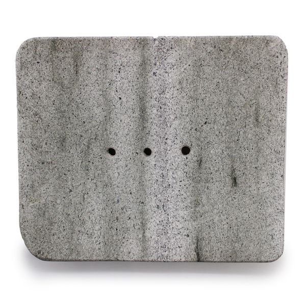 Jabonera de piedra Ziolit de forma cuadrada