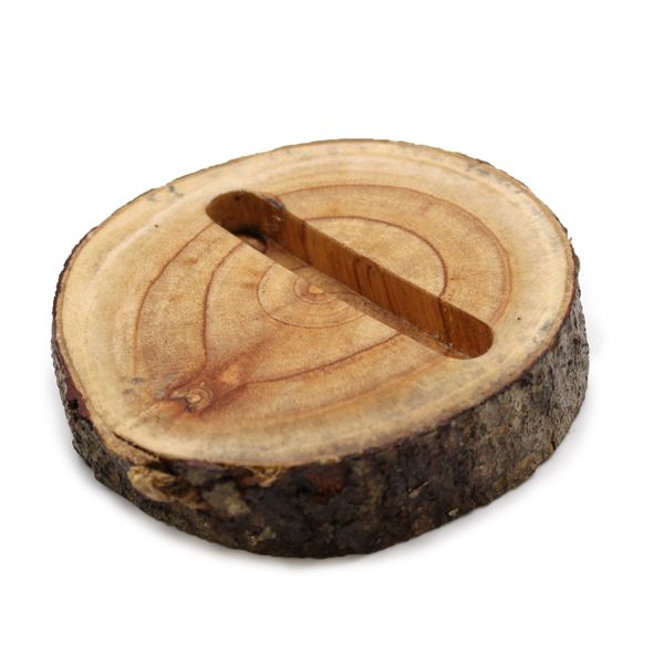 Soporte para el móvil Pequeño de tronco (ranura) - Natural
