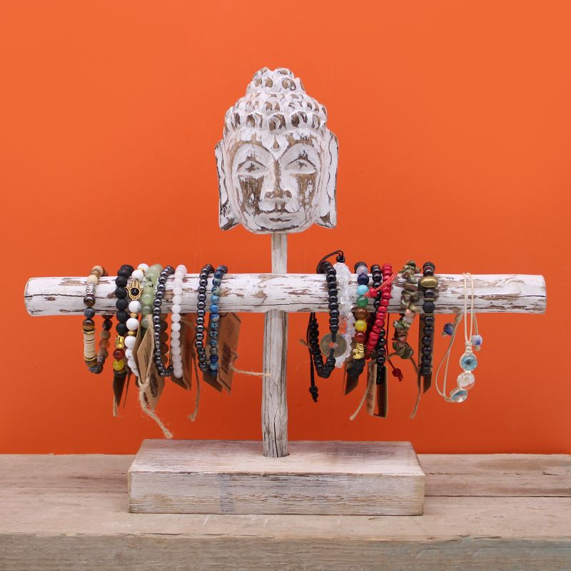 Soporte de Buda (una sola rama) - Blanqueado