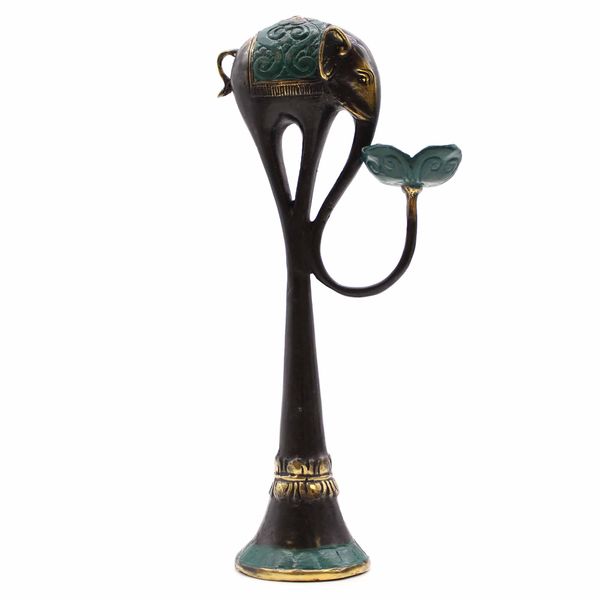 Candelabro / Porta incienso Elefante  - Grande