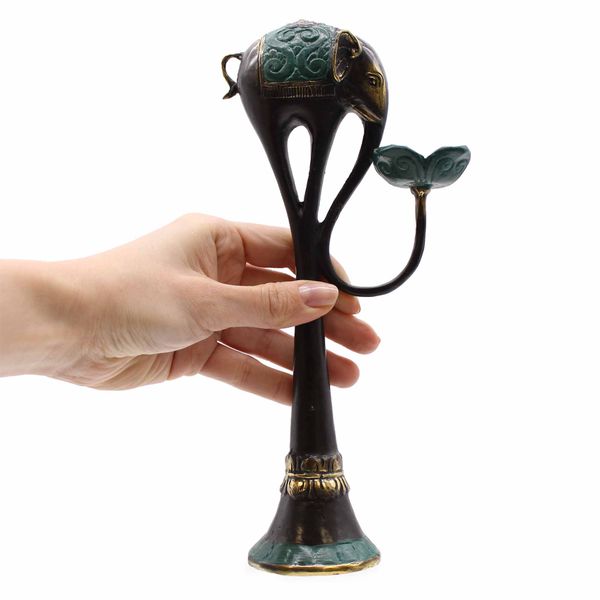 Candelabro / Porta incienso Elefante  - Grande