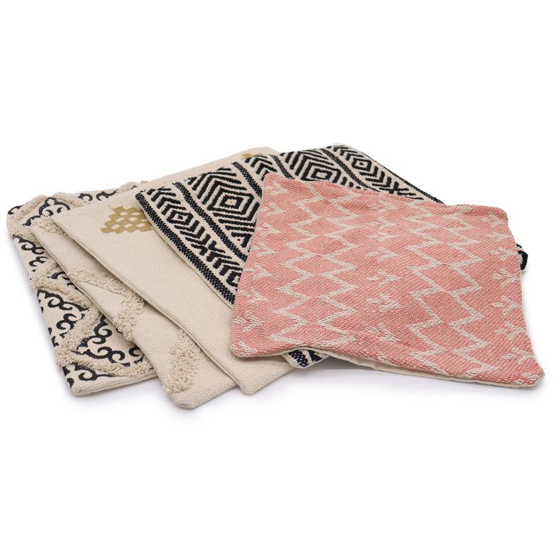 Funda de Cojín Clásico - Chevron Gris - 40x40cm