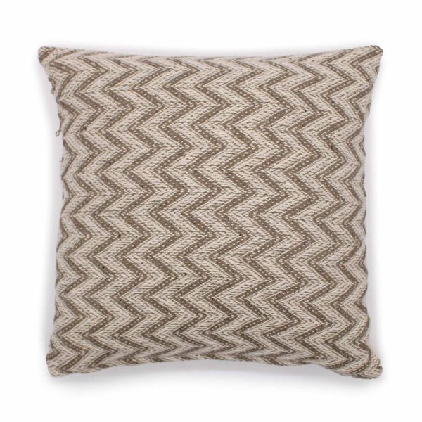 Funda de Cojín Clásico - Chevron Ancho Gris - 40x40cm