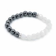 Pulsera de Piedras Preciosas Talladas - Cuarzo Rosa Magnético