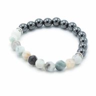 Pulsera de Piedras Preciosas Talladas - Jade de Montaña Magnético
