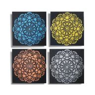Set de 4 Mandalas 30x30cm