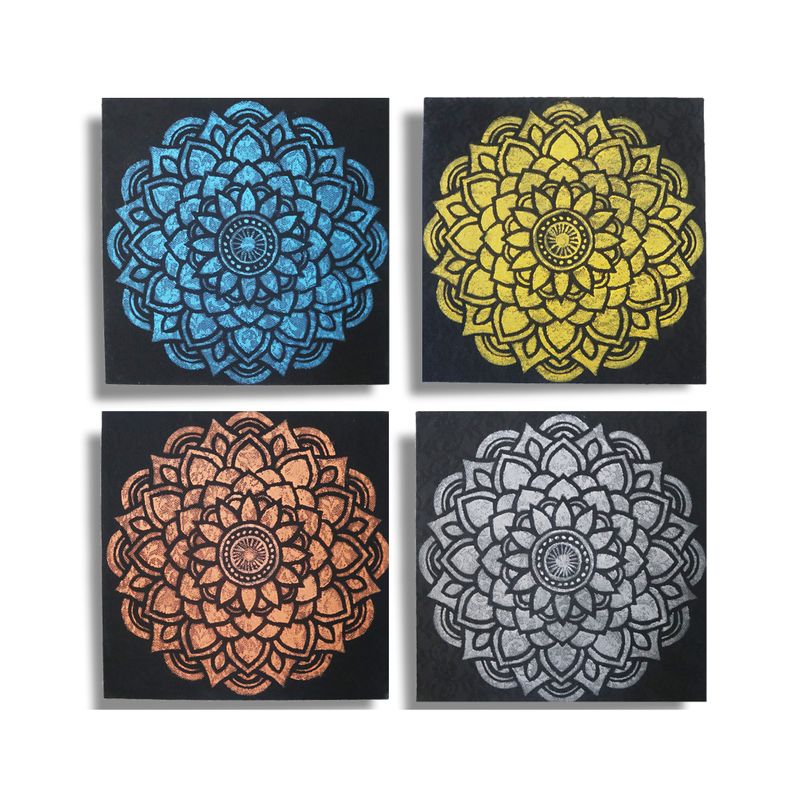 Set de 4 Mandalas 30x30cm