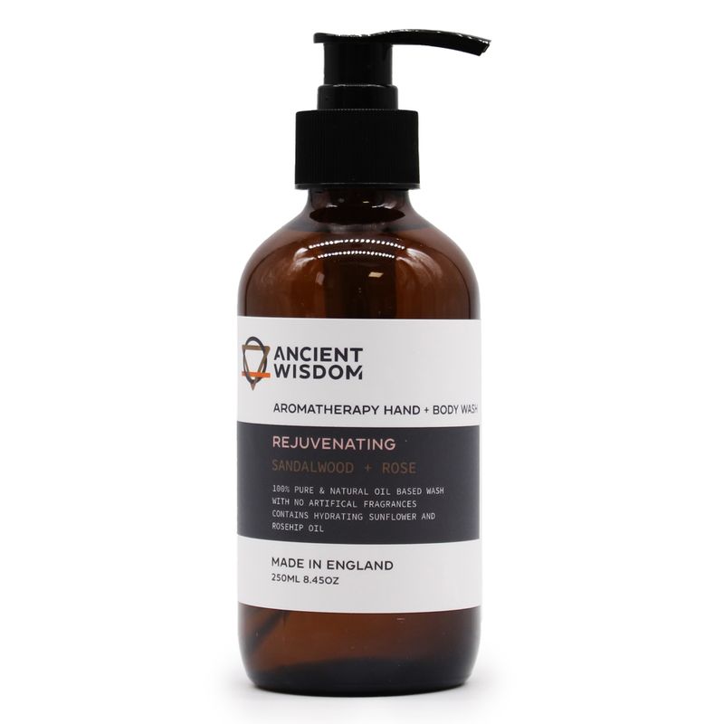 Jabon para manos y cuerpo - Sandalo y Rosa 250 ml
