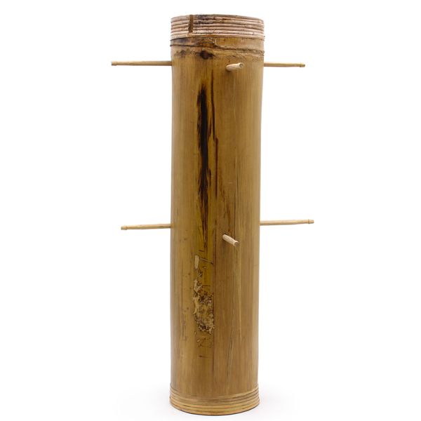 Expositor de Tubo de Bambú 8 Clavijas - 68x15cm
