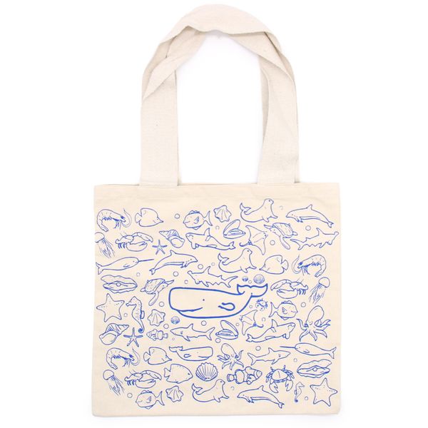 Bolsa de Algodón - 38x42cm - Vida Marina