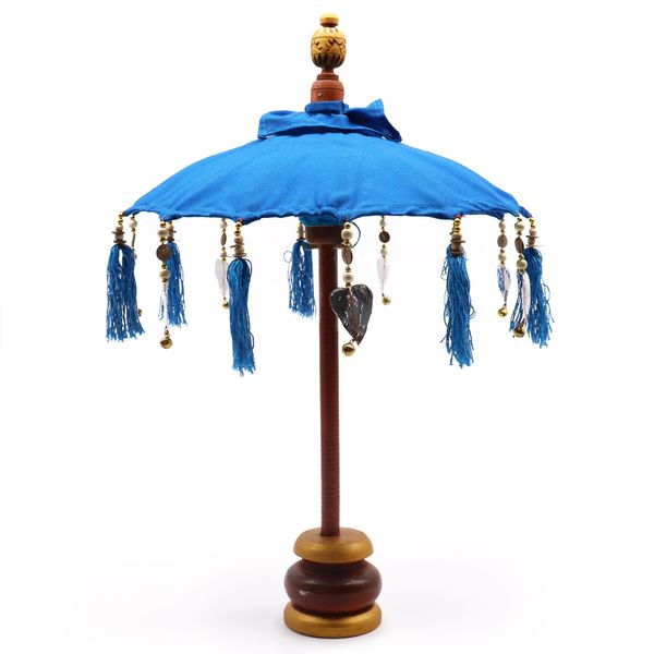 Sombrilla Bali Decoracion de Hogar - Algodón - Turquesa - 40cm