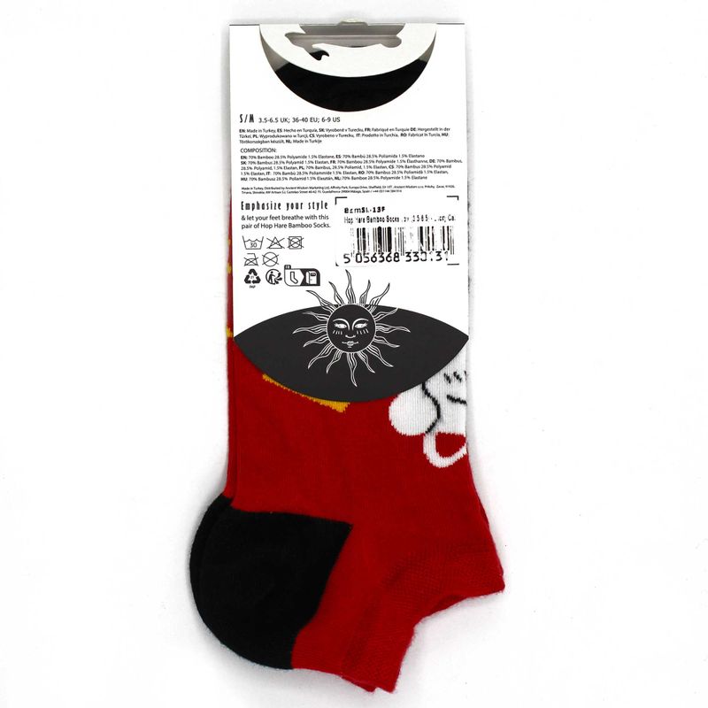 S/M Calcetines Cortos de Bambú Hope Hare (36-40) - Gato de la Suerte