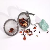 Colador de té de piedras preciosas  - Cuarzo de roca