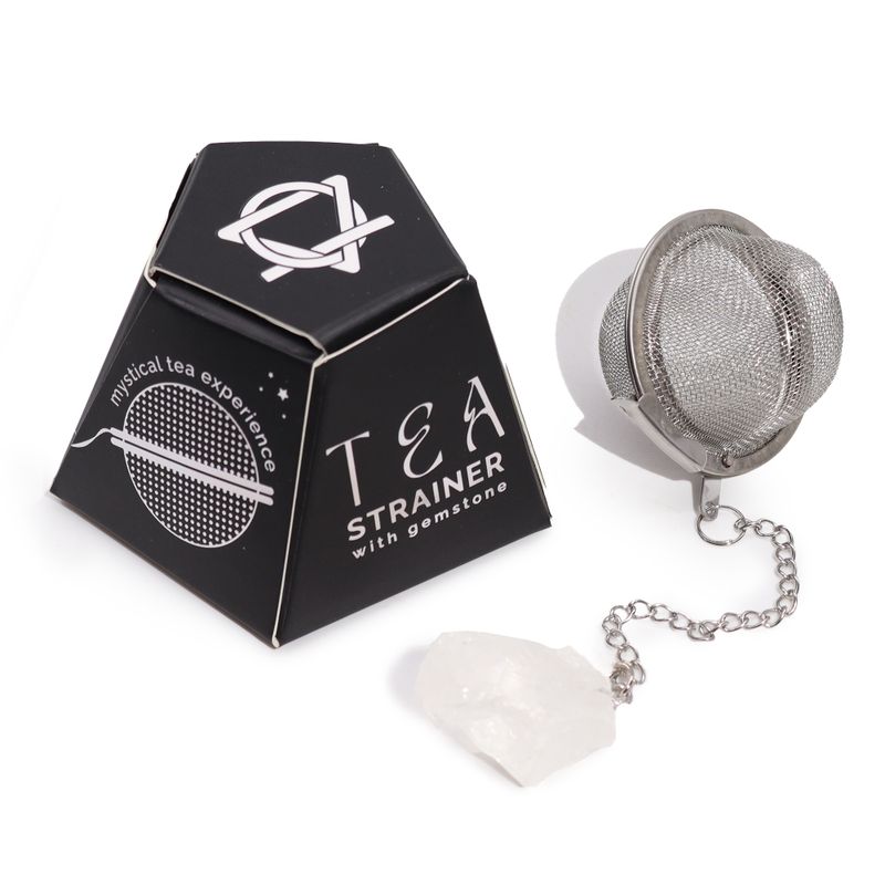 Colador de té de piedras preciosas  - Cuarzo de roca