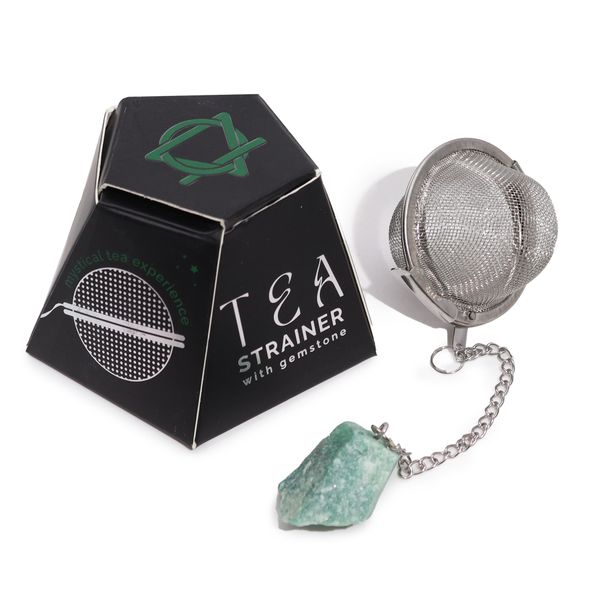 Colador de té de piedras preciosas - Aventurina verde