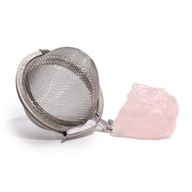 Colador de té de piedras preciosas - Cuarzo rosa