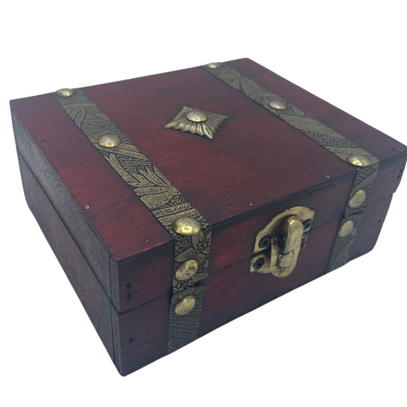 Caja de Té - Cuadrada - Marrón