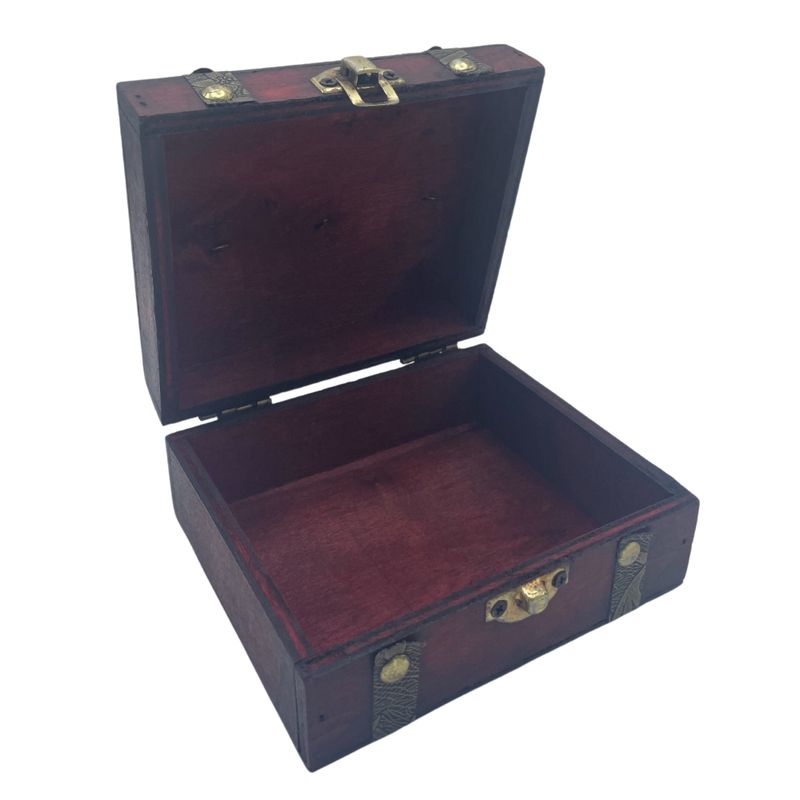 Caja de Té - Cuadrada - Marrón