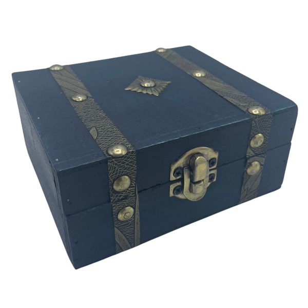 Caja de Té - Cuadrada - Verde Azulado