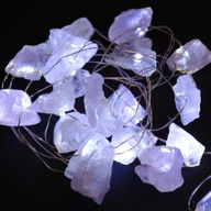 Luces Encantadas con Piedras Preciosas - Cuarzo de roca