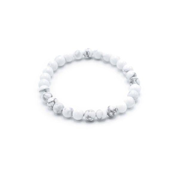 Pulsera Manifestación Piedras Preciosas - Jaspe Blanco - Paz