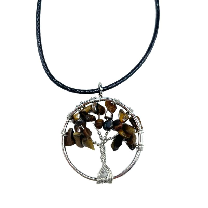 Collar Árbol de la Vida - Ojo de Tigre