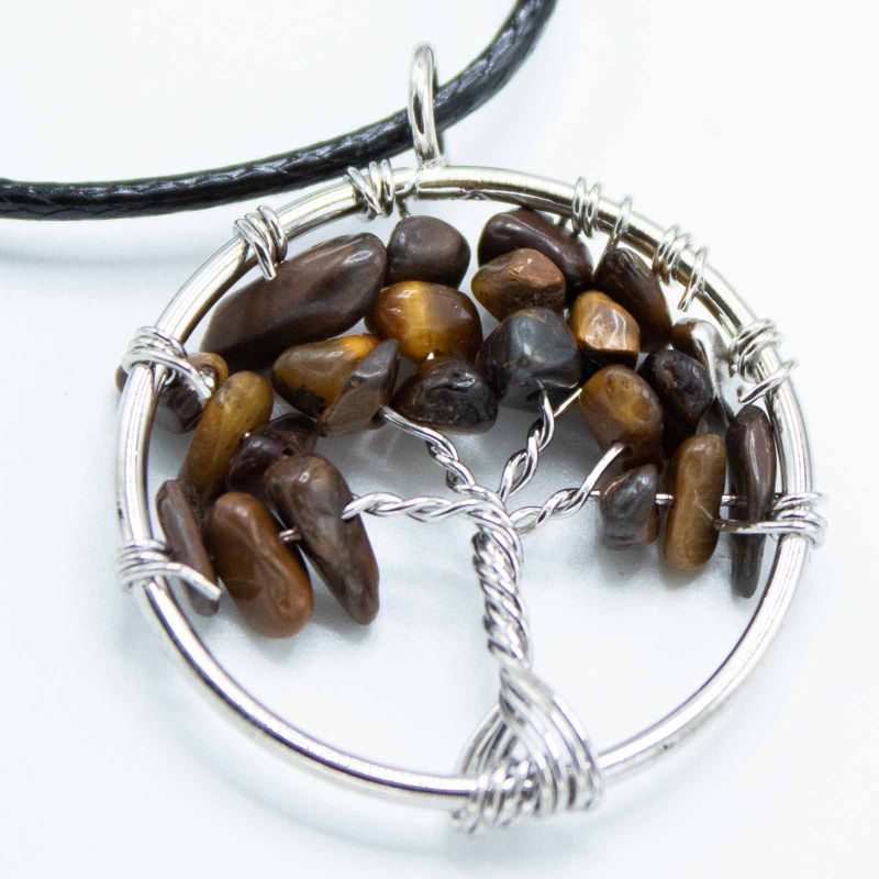 Collar Árbol de la Vida - Ojo de Tigre