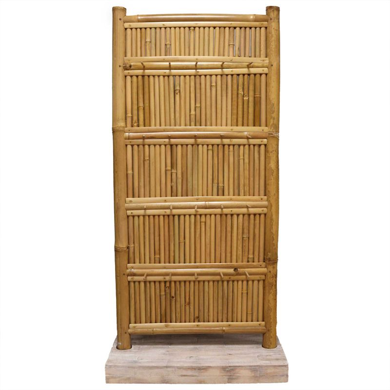 Expositor Alto de Bambú 30 pinzas - 140x71cm