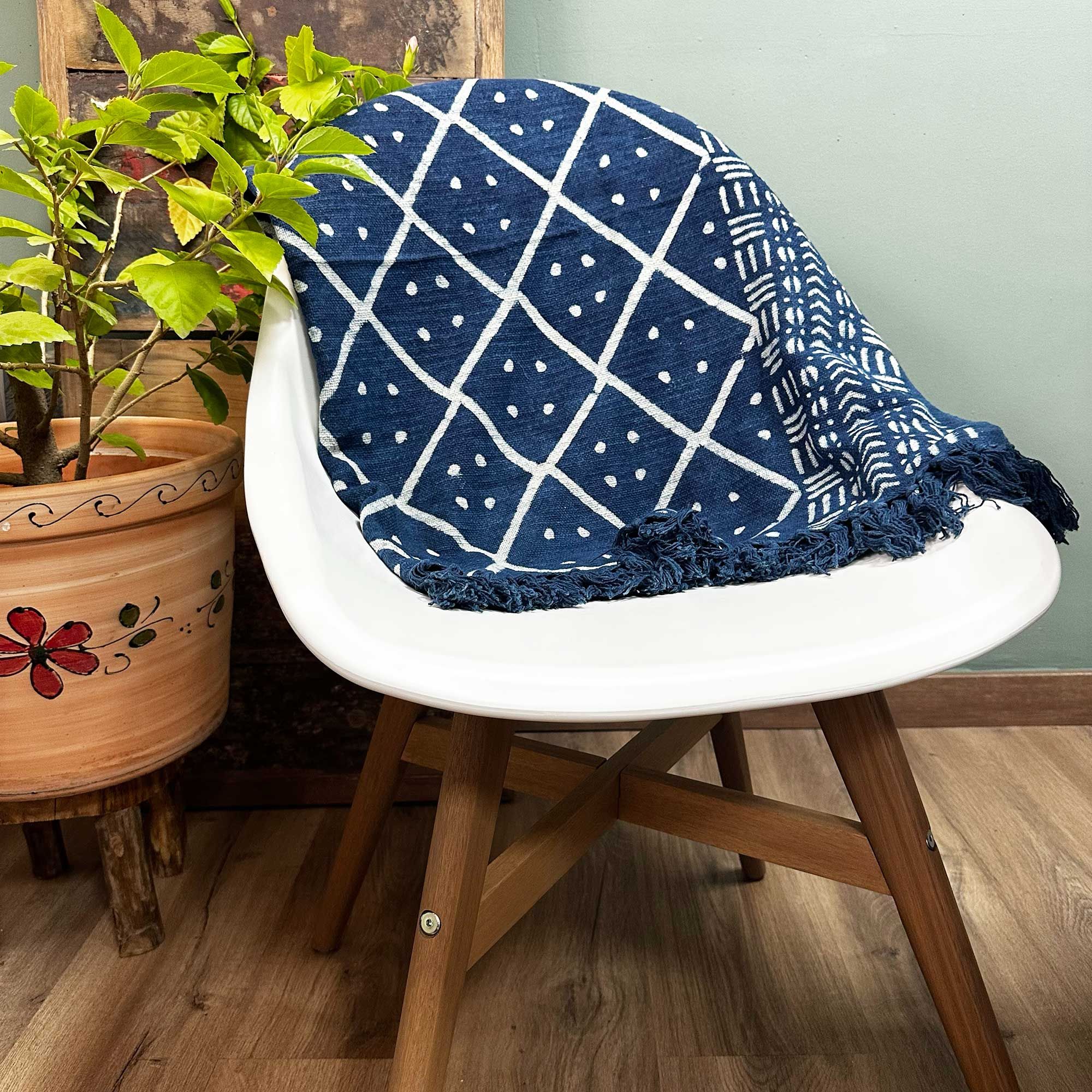 Manta Indigo Hecho a Mano