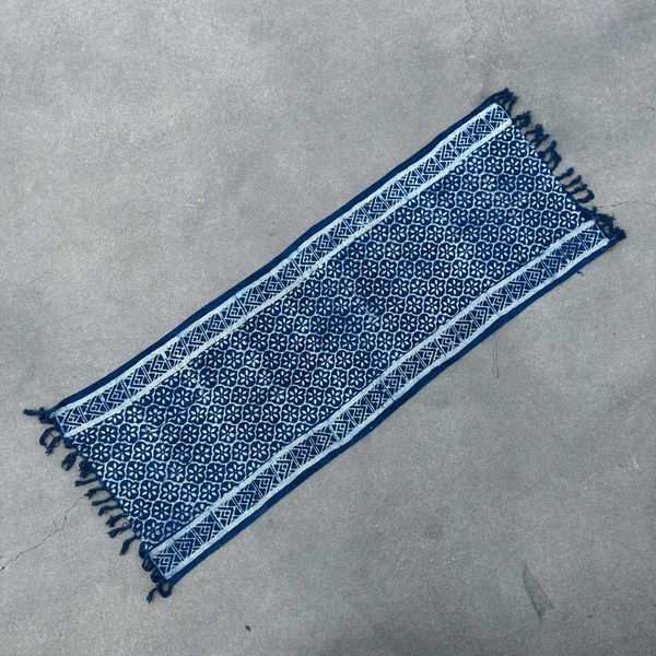 Manta Indigo Hecha a Mano - 170x60cm - Madjid Tiles