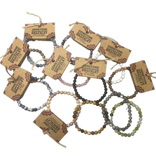 Pulsera Manifestación Piedras Preciosas - Starter (4 de cada)