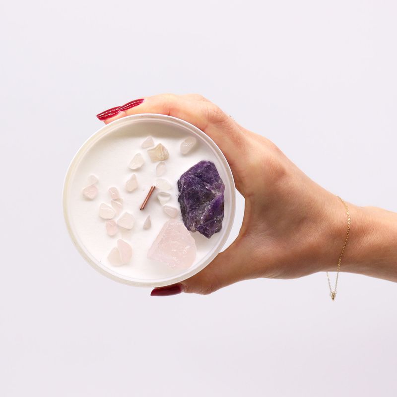 Velas de Cristal de Chakra - Chakra del Tercer Ojo
