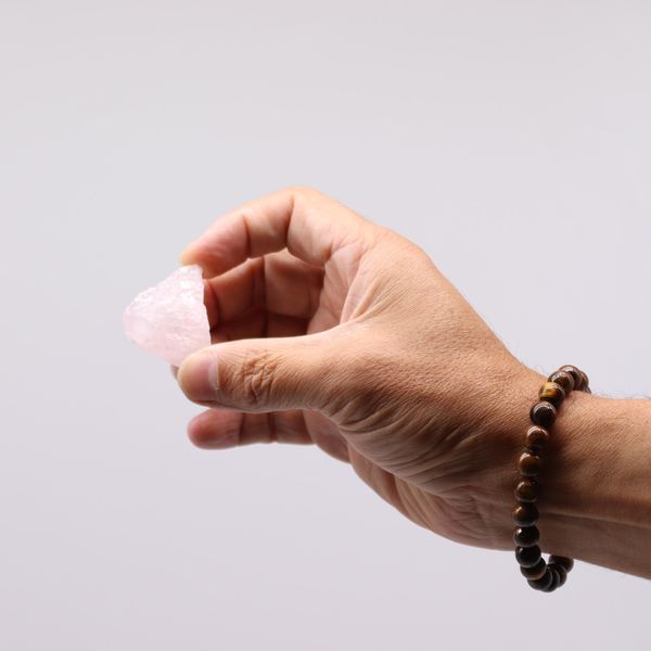 Cristales en Bruto 500g - Cuarzo Rosa