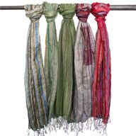 Bufandas Bohemias Indias - 56x183cm  - Verdes al azar