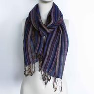 Bufandas Bohemias Indias - 56x183cm  - Colores aleatorios con hilo dorado