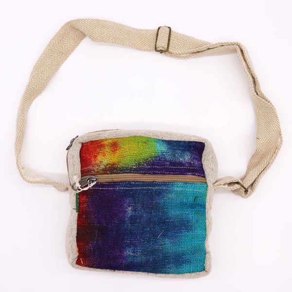 Bolsa Mensajero de Cáñamo Tyedye - 1 Cremallera