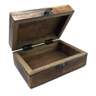 Caja de Madera Esmaltada  Mediana  - 15x10x6cm - Negra