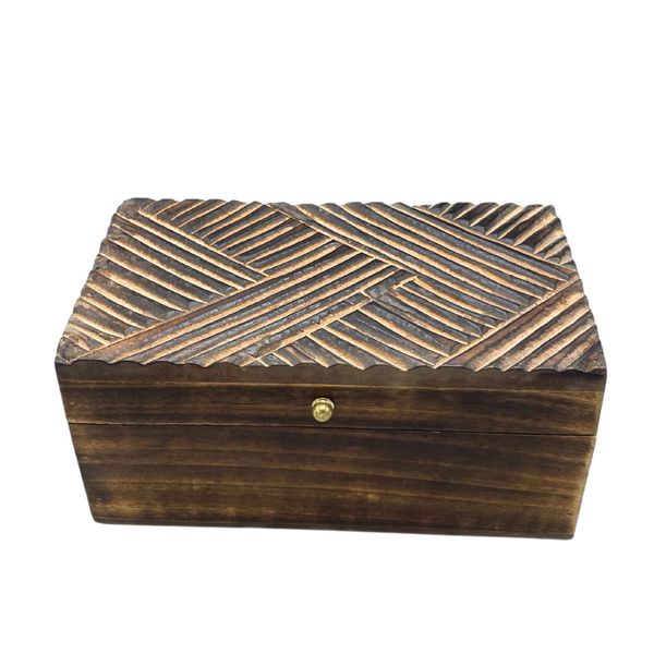Vintage Deco - Caja Multiusos - 22x12x10cm - Líneas Antiguas