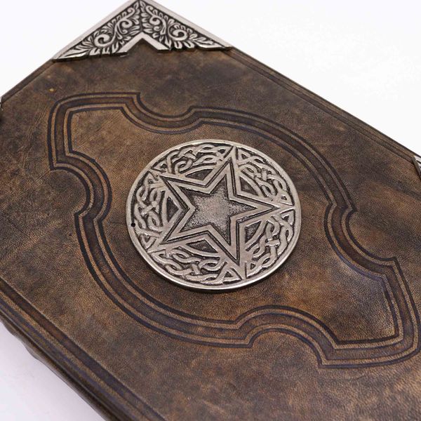 Libro Marrón Bronceado - Decoracion del Pentágono de zinc