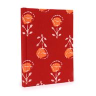 Cuadernos encuadernados en algodon 20x15cm - 96 pag - Rosas