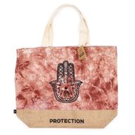 Bolso Natural- Tye-Dye Terracota - Hamsa - Proteccion