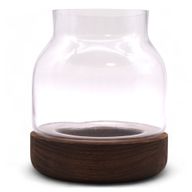 Terario Mediano en Madera de Tung Oscura - 16x18cm