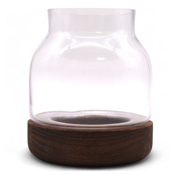 Terario Mediano en Madera de Tung Oscura - 16x18cm