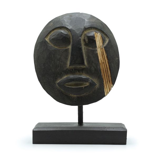 Mascara Decorativa Tribal de Timor- Negro 27x20cm