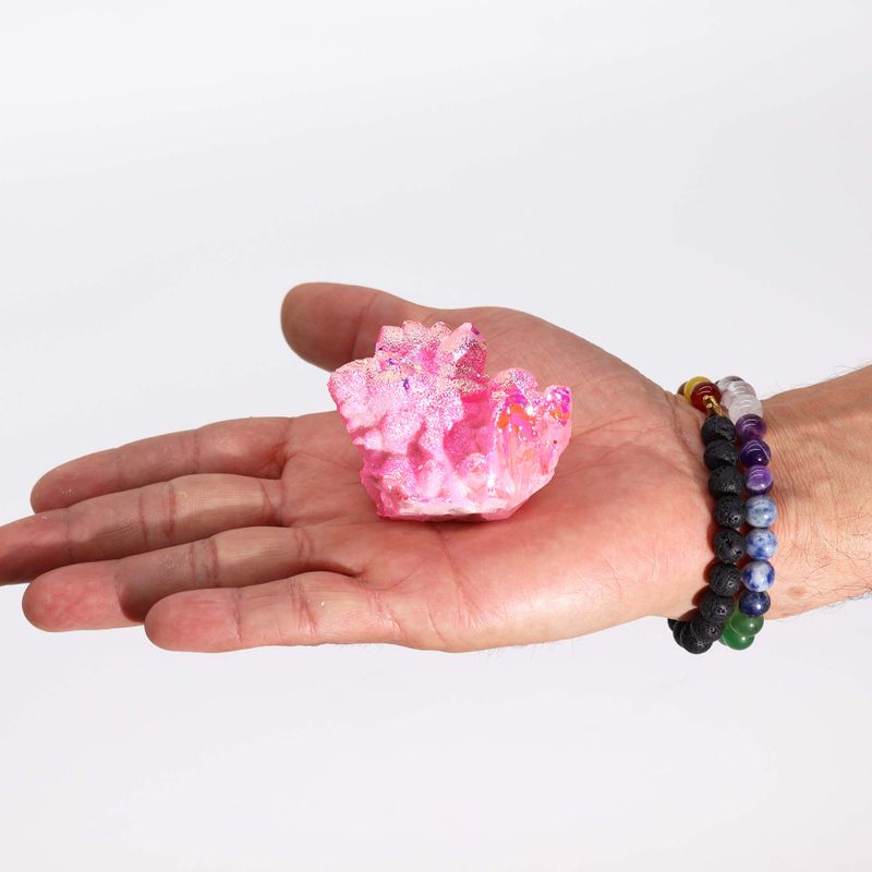Cuarzo Natural Mediano - Aura de Angel Rosa (aprox 100-150 g 7-10 cm)