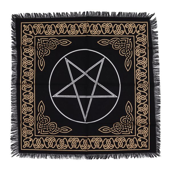 Mantel de altar con flecos esotéricos - Pentágono