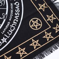 Mantel de altar con flecos esotéricos - Vida, Muerte, Renacimiento