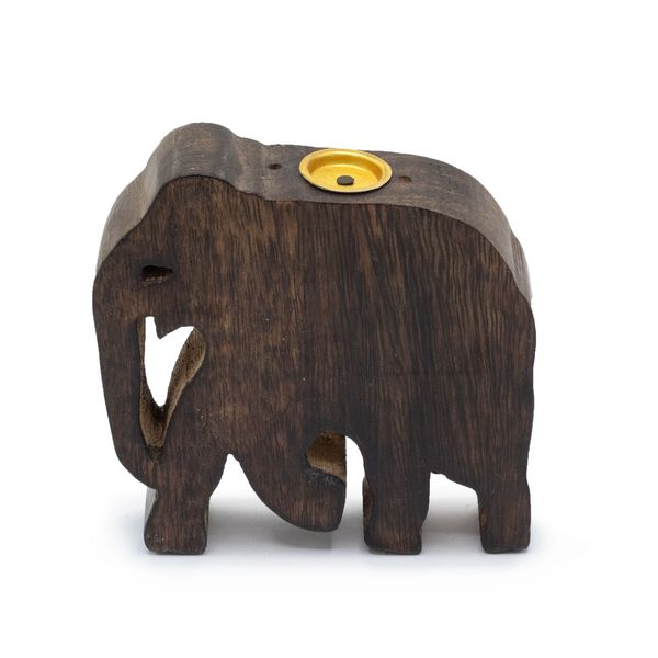 Soporte para Conos y Varitas de Incienso en Forma de Elefante